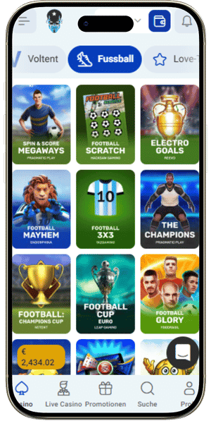 Rocket Spin Casino fussbal
